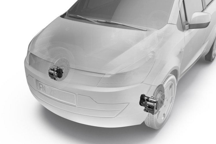 Handbremse ade: ZF schafft mit erster elektrischer Vorderachs-Parkbremse Platz im Kleinwagen-Cockpit